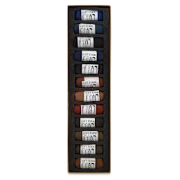 Dark, Set of 12 Pastels in Tray