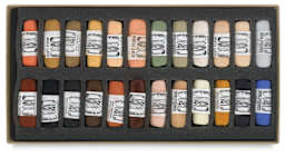 Portrait B, Set of 24 Pastels in Tray