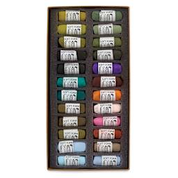 Landscape B, Set of 24  Pastels in Tray