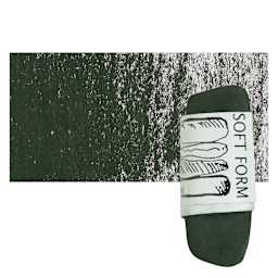 Townsend Artists' Soft Form Pastel - Dark Khaki (Dark) pastel and swatch