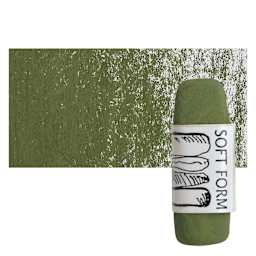 Townsend Artists' Soft Form Pastel - Dark Khaki (Light) pastel and swatch
