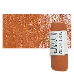 Townsend Artists' Soft Form Pastel - Burnt Sienna Medium 002 pastel and swatch