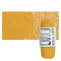 Townsend Artists' Soft Form Pastel - Cadmium Orange Dark pastel and swatch