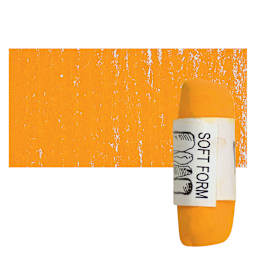 Townsend Artists' Soft Form Pastel - Cadmium Orange 022 pastel and swatch