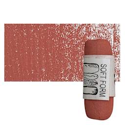 Townsend Artists' Soft Form Pastel - Cadmium Red Dark (Dark) pastel and swatch
