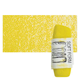 Townsend Artists' Soft Form Pastel - Chartreuse Dark pastel and swatch