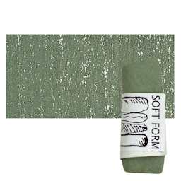 Townsend Artists' Soft Form Pastel - Earth Green 120 pastel and swatch