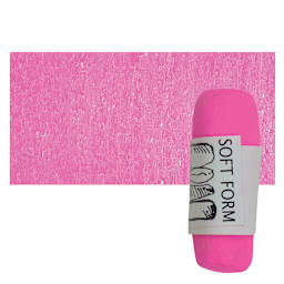 Townsend Artists' Soft Form Pastel - Fluorescent Magenta pastel and swatch