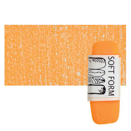 Townsend Artists' Soft Form Pastel - Fluorescent Orange pastel and swatch