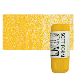 Townsend Artists' Soft Form Pastel - Hansa Yellow 049 pastel and swatch