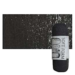 Townsend Artists' Soft Form Pastel - Mars Black Dark pastel and swatch