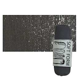 Townsend Artists' Soft Form Pastel - Mars Black (Light) pastel and swatch