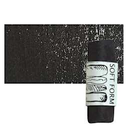 Townsend Artists' Soft Form Pastel - Mars Black 008 pastel and swatch