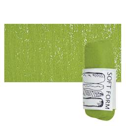 Townsend Artists' Soft Form Pastel - Mars Green 7040 pastel and swatch