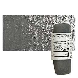 Townsend Artists' Soft Form Pastel - Medium Gray (Dark) pastel and swatch