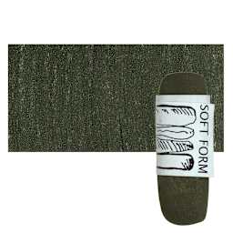 Townsend Artists' Soft Form Pastel - Metallic Black Gold pastel and swatch