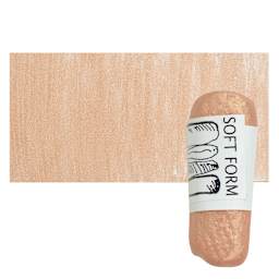 Townsend Artists' Soft Form Pastel - Metallic Warm Red Gold Deep pastel and swatch