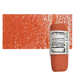 Townsend Artists' Soft Form Pastel - Naphthol Red Orange pastel and swatch
