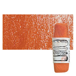 Townsend Artists' Soft Form Pastel - Naphthol Red Sienna pastel and swatch