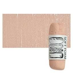 Townsend Artists' Soft Form Pastel - Pale Burnt Sienna pastel and swatch