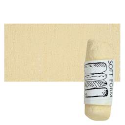 Townsend Artists' Soft Form Pastel - Pale Mars Yellow pastel and swatch
