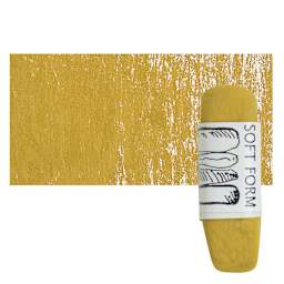 Townsend Artists' Soft Form Pastel - Pale Ochre (Dark) pastel and swatch