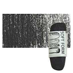 Townsend Artists' Soft Form Pastel - Pearlescent Black Mica pastel and swatch