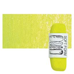 Townsend Artists' Soft Form Pastel - Permanent Green Light 026 pastel and swatch