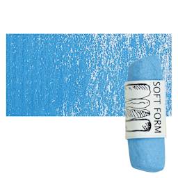 Townsend Artists' Soft Form Pastel - Phthalo Blue 030 pastel and swatch