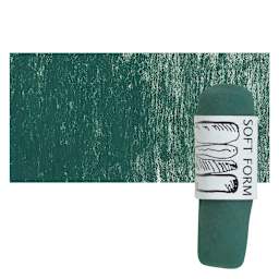 Townsend Artists' Soft Form Pastel - Phthalo Green (Dark) pastel and swatch