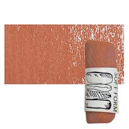 Townsend Artists' Soft Form Pastel - Red Oxide 004L pastel and swatch