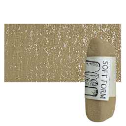 Townsend Artists' Soft Form Pastel - Suede (Dark) pastel and swatch