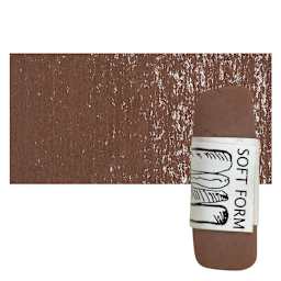 Townsend Artists' Soft Form Pastel - Terra Cotta (Dark) pastel and swatch