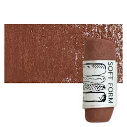 Townsend Artists' Soft Form Pastel - Terra Cotta 040 pastel and swatch