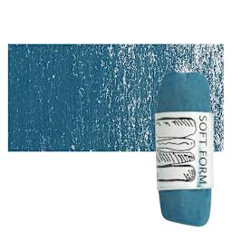 Townsend Artists' Soft Form Pastel - Turquoise Dark 032D pastel and swatch