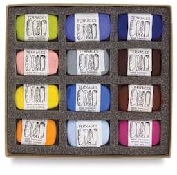 Townsend Terrages Pastel Set of 12 Wolf Kahn Favorites (A) shown in cushioned open box