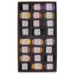 Townsend Terrages Pastel Set of 24 Earth and Shadows Colors shown in cushioned open box