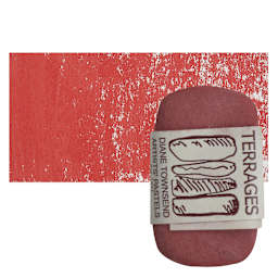 Townsend Terrages Pastel - Cadmium Red Deep Maroon pastel and swatch