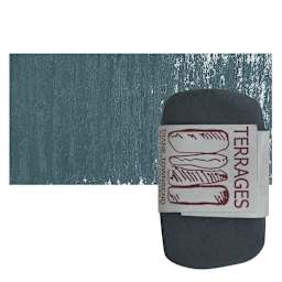Townsend Terrages Pastel - Dark Green Blue pastel and swatch