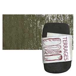 Townsend Terrages Pastel - Olive Green 147 pastel and swatch