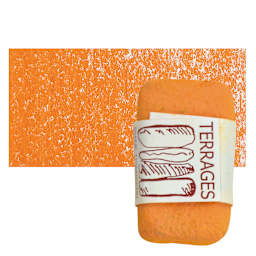 Townsend Terrages Pastel - Tuscan Red Orange pastel and swatch