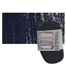 Townsend Terrages Pastel - Ultra Blue Black pastel and swatch