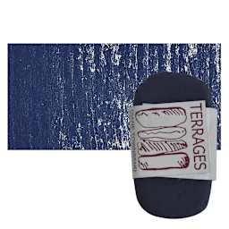 Townsend Terrages Pastel - Ultra Blue Black pastel and swatch