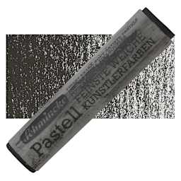 Schmincke Soft Pastel - Black D pastel and swatch