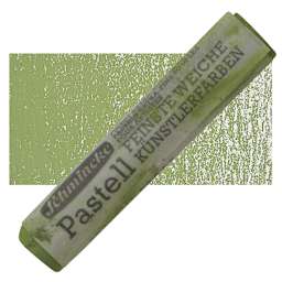 Schmincke Soft Pastel - Bohemian Green D pastel and swatch