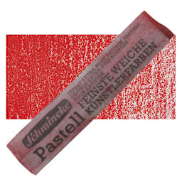 Schmincke Soft Pastel - Carmine Red D pastel and swatch