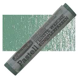 Schmincke Soft Pastel - Cold Green 1 D pastel and swatch