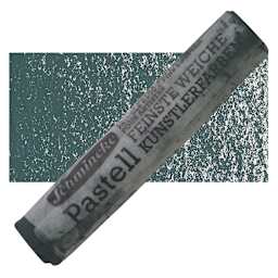 Schmincke Soft Pastel - Cold Green Deep B pastel and swatch