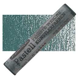 Schmincke Soft Pastel - Cold Green Deep D pastel and swatch