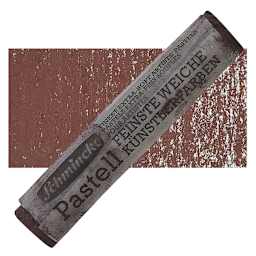 Schmincke Soft Pastel - Dark Brown B pastel and swatch